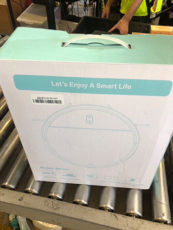 Photo 1 of Robot Vacuum and Mop Combo, 2 in 1 Mopping Robot Vacuum Cleaner with Schedule, Wi-Fi/Voice/App, Strong Suction, Easy of Use, Self-Charging Robotic Vacuum, Slim, Ideal for Hard Floor, Pet Hair, Carpet