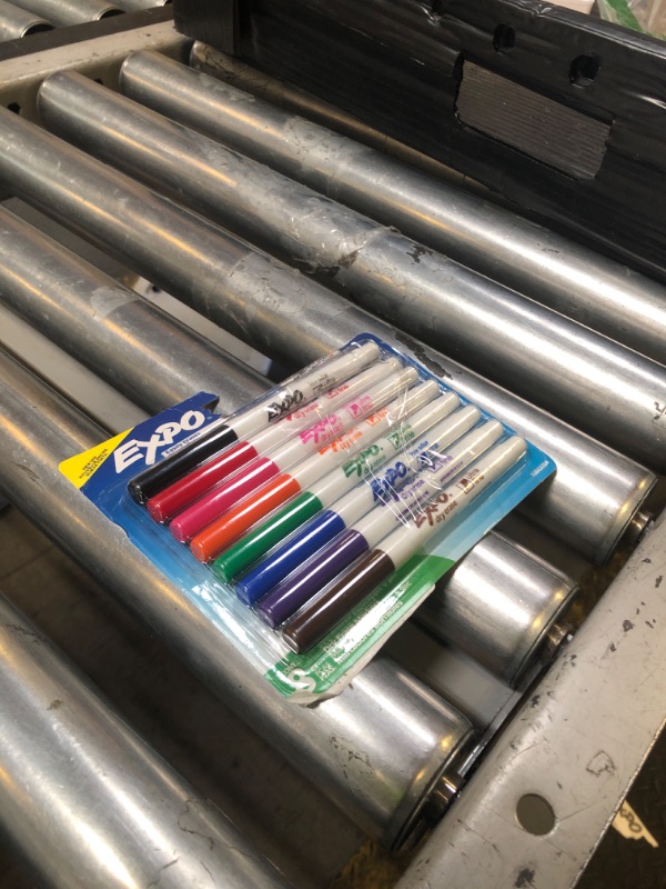 Photo 1 of EXPO Low Odor Dry Erase Markers Ultra-Fine Tip Assorted Colors 8 Count