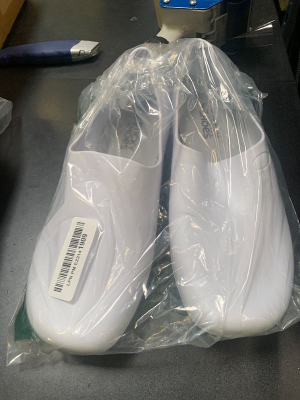 Photo 1 of Sticky SSW-US-BCA-11 Nursing Shoes Women - Chefs - Kitchen - Nurses - Clogs for Work - Waterproof Non Slip (White, 11B)