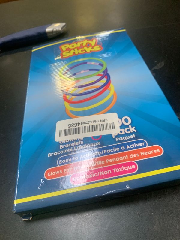 Photo 1 of PartySticks Glow Sticks Party Supplies 100pk - 8 Inch Glow in the Dark Light Up Sticks Party Favors, Glow Decorations, Neon Party Glow Necklaces and Glow Bracelets with Connectors