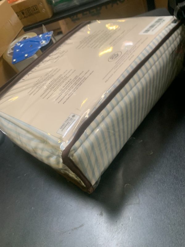 Photo 1 of Laura Ashley - King Sheets, Soft Sateen Cotton Bedding Set - Sleek, Smooth, & Breathable Home Decor (Ramona Blue, King)