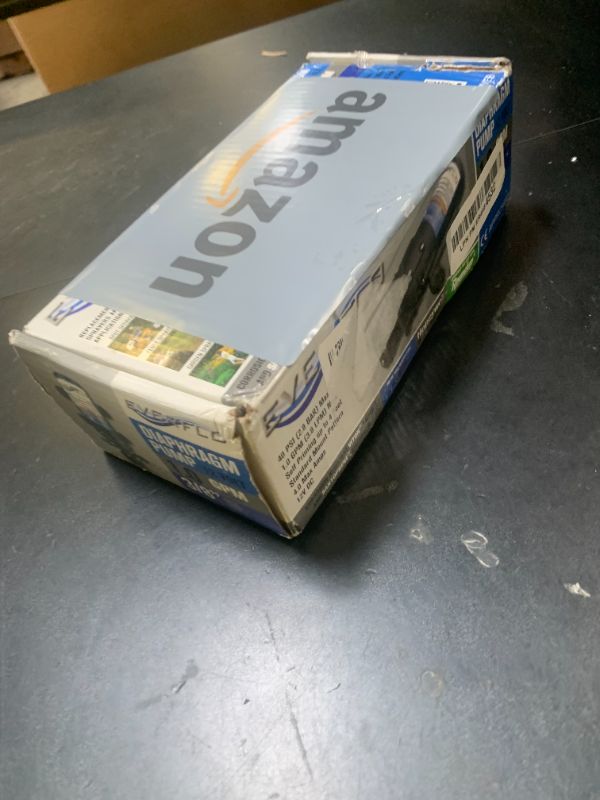 Photo 1 of Everflo EF1000-BOX 12V Diaphragm Pump with 3/8" Hose Barb Ports, 1.0 Gpm