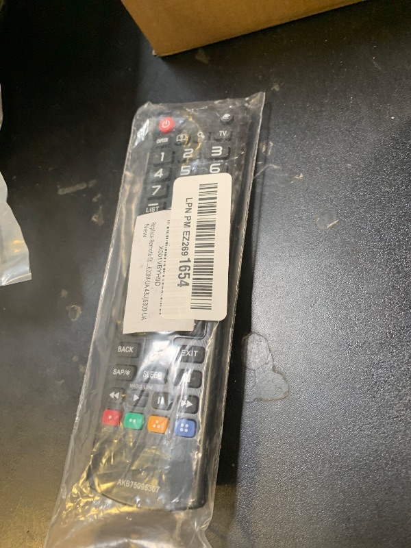 Photo 1 of Replace Remote fit for LG TV 75UJ6520-UA 55UJ6520-UD 49UJ6300-UA 49LJ5500-UA 32LJ550B-UA 32LJ550B-UB 43UJ6050-UC 43UJ6200-UA 49UJ6200-UA 55UJ6200-UA 65UJ6200-UA 49UJ620M-UA 43UJ6300-UA