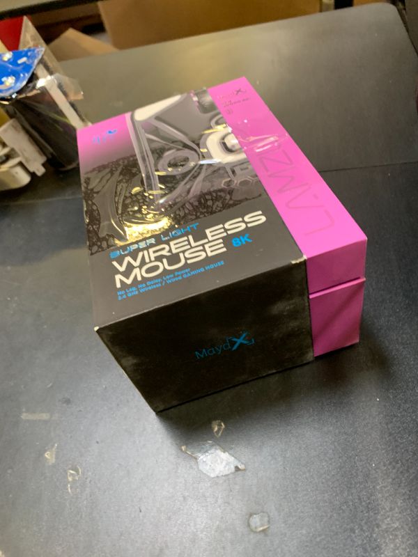 Photo 1 of Lamzu Maya X Wireless Gaming Mouse, Ultra Lightweight 47g, Optical Switch, Maximum 30000 DPI, Symmetrical, MCU Nordic 52840, Dust-Proof Encoder, PAW3950 Sensor(Larger Maya) (Purple)