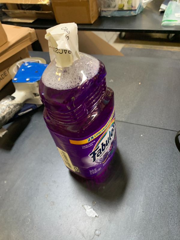 Photo 1 of Fabuloso Multi-Purpose Cleaner & Floor Cleaner, 2X Concentrated, Lavender Scent, 56 fluid ounces DAMAGED OPENED PKG

