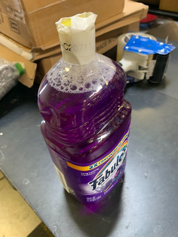 Photo 1 of Fabuloso Multi-Purpose Cleaner & Floor Cleaner, 2X Concentrated, Lavender Scent, 56 fluid ounces DAMAGED OPENED PKG
