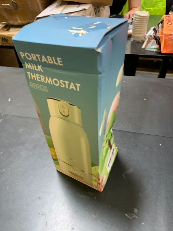 Photo 1 of Cordless Portable Bottle Warmer, 17oz Big Capacity Travel Warmer for Breastmilk and Baby Formula, Fast Heating Milk Warmer for Baby with 2Hours Super Fast Charging,149? Pasteurization Function