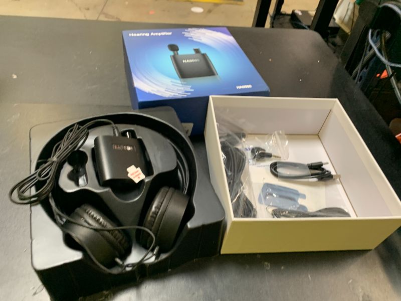Photo 1 of Personal Sound Amplifier PSAP the Latest Gen Model HA9000, Rechargeable Hearing Aid Device Hearing Amplifier with Headphones, Detachable Microphone, Type-C Charging for Seniors, Adults, Elderly