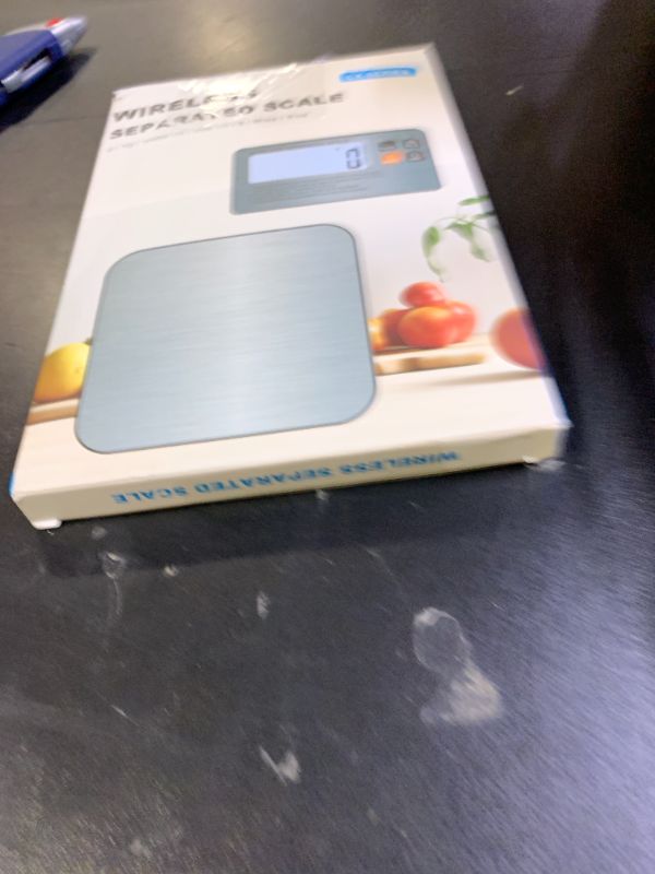 Photo 1 of SHGMEET Wireless Separated Food Scale, 33 lb Digital Kitchen Split Scales Weight Grams and Ounces for Baking Cooking and Meal Prep, LCD Display, 7 Units with Tare Function (Batteries Included)