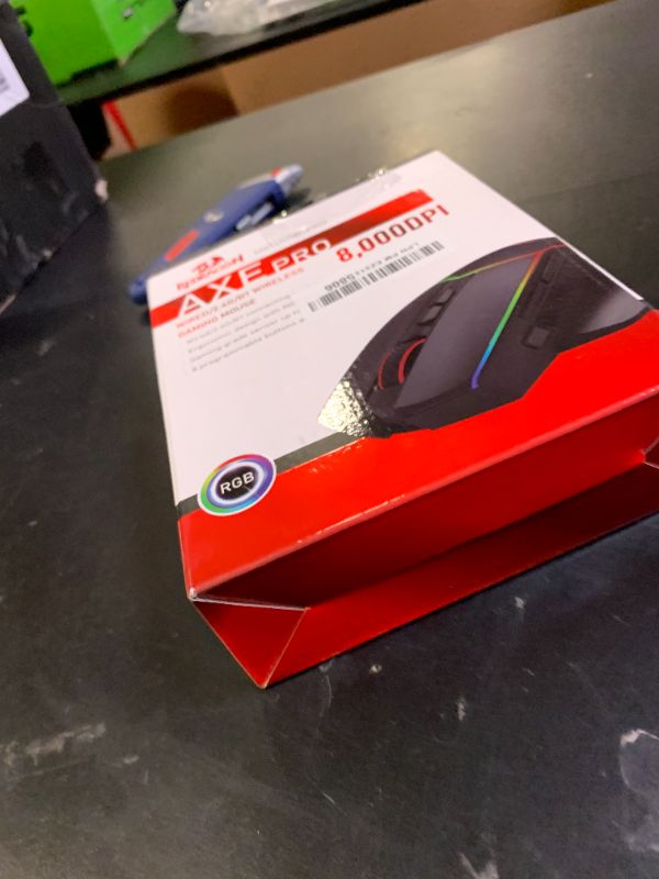 Photo 1 of Redragon Wireless Gaming Mouse, Tri-Mode 2.4G/USB-C/Bluetooth Ergonomic Mouse Gaming, 8000 DPI, RGB Backlit Programmable Wireless Mouse, Rechargeable, 250 Hrs for Laptop PC Mac, M814