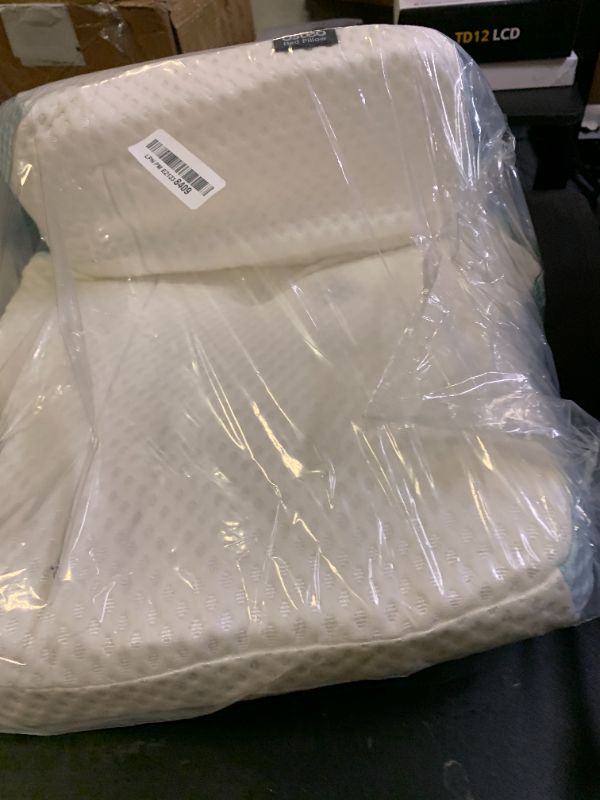Photo 1 of Osteo Cervical Pillow for Neck Pain Relief, Hollow Design Odorless Memory Foam Pillows with Cooling Case, Adjustable Orthopedic Bed Pillow for Sleeping, Support for Side Back Sleepers