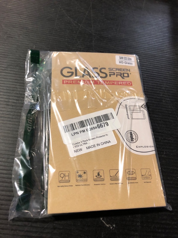 Photo 1 of Cutebe 3 Pack Screen Protector for S23 ULTRA,Tempered Glass,Touch Sensitive and Case Friendly for Galaxy S23 Ultra