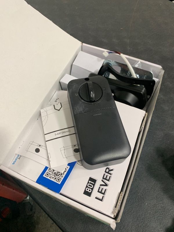 Photo 1 of Veise RZ07B Smart Locks for Front Door, 2 Lever Handles, Fingerprint Keyless Entry, App Control Biometric Door Lock Set, Touchscreen Keypad Deadbolt, Easy Install, Auto Locking, Matte Black