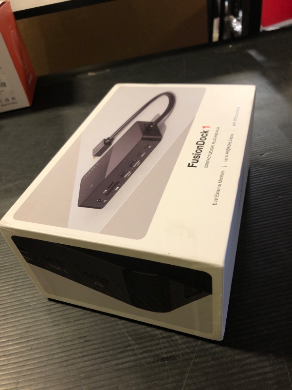Photo 1 of iVANKY FusionDock 1 M4 MacBook Pro Docking Station with 150W Power Adapter, 12-in-2 Dual 4K@60Hz Monitor Dock for MacBook M1/M2/M3 Pro/Max Display Dock 2HDMI 2.0, 96W PD, 6 USB, Ethernet SD/TF Audio