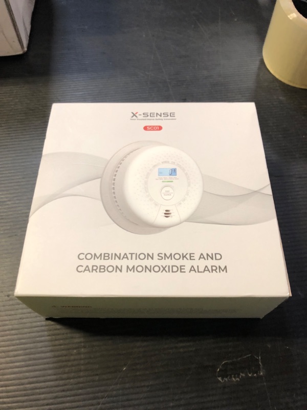 Photo 1 of X-Sense  Detector Carbon Monoxide Detector Combo, 10-Year Battery Smoke Detector with Display, Standalone Model SC01, Single Pack
