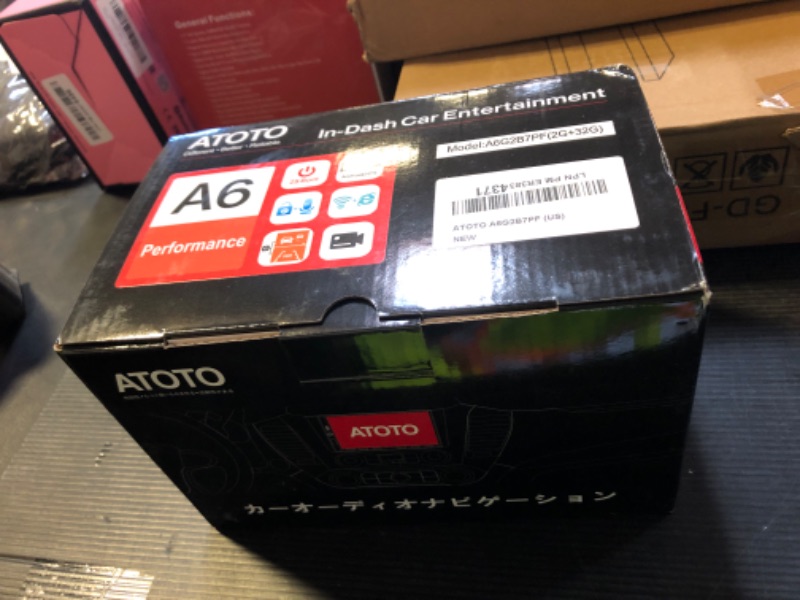 Photo 1 of ATOTO A6PF 7inch Double DIN Android Car Stereo QLED Touchscreen, Wireless CarPlay & Wireless Android Auto, MirrorLink, GPS Tracking, Dual Bluetooth, WiFi/BT/USB Tethering, HD LRV, 2G+32G, A6G2B7PF