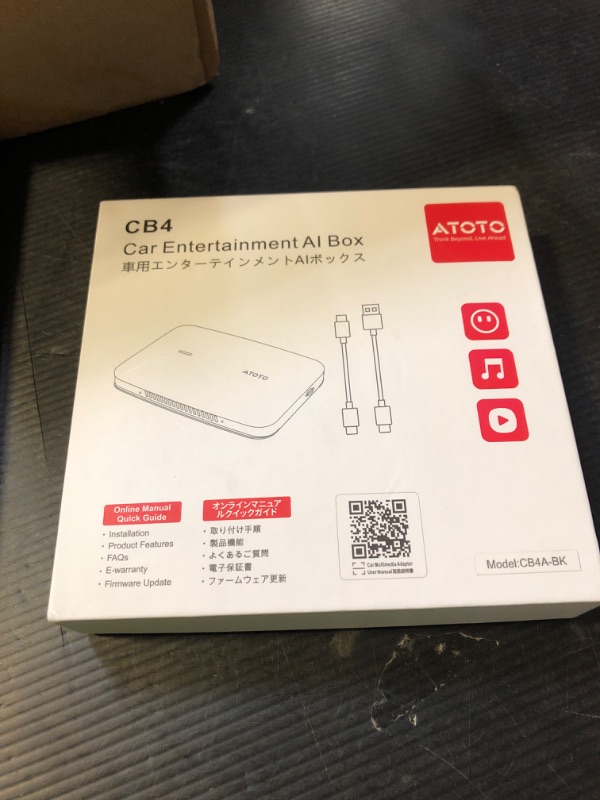 Photo 1 of Ai Box Carplay/Android Auto Wireless Adapter, 4-in-1 Video Box You-Tube, Dual Bluetooth/WiFi, 2GB+16GB Upto 128GB, Plug & Play, for OEM Wired CarPlay AndroidAuto Stereo (CB4-A2)