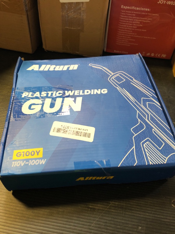 Photo 1 of Allturn Upgraded Plastic Welder, 2 in 1 Plastic Welding Kit, Hot Staples Weld Gun, Car Bumper Repair Kit for Most Plastics, Patent Number D970324(Yellow)