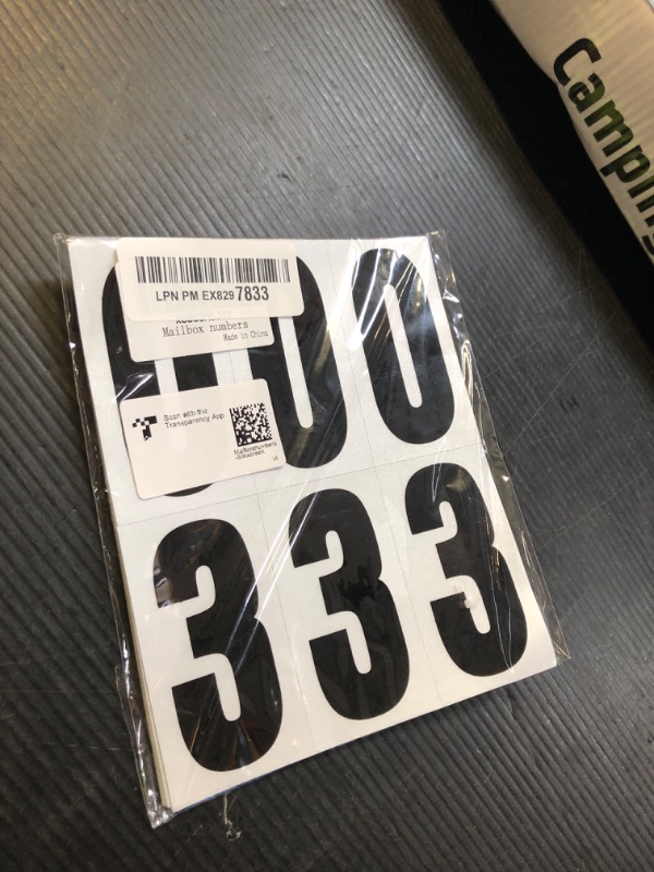 Photo 1 of 60 Numbers, Reflective Adhesive Mailbox Number Pack, 3", Waterproof Number Stickers for Signs, Door, Cars, Trucks, Home, Business, Address Number