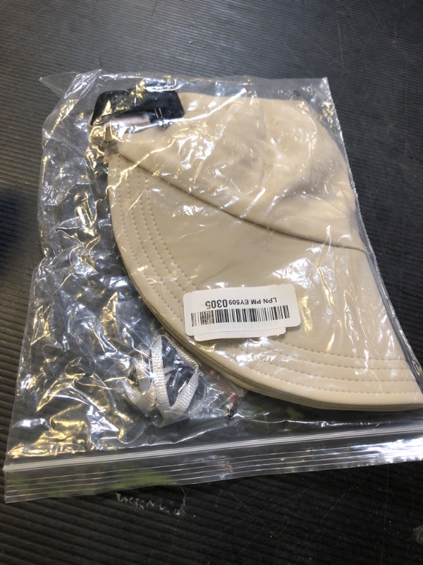 Photo 1 of Bonvince Sun Hats for Women Wide Brim UV Protection Hollow Top Sun Hat Summer Beach Packable Visor Beige