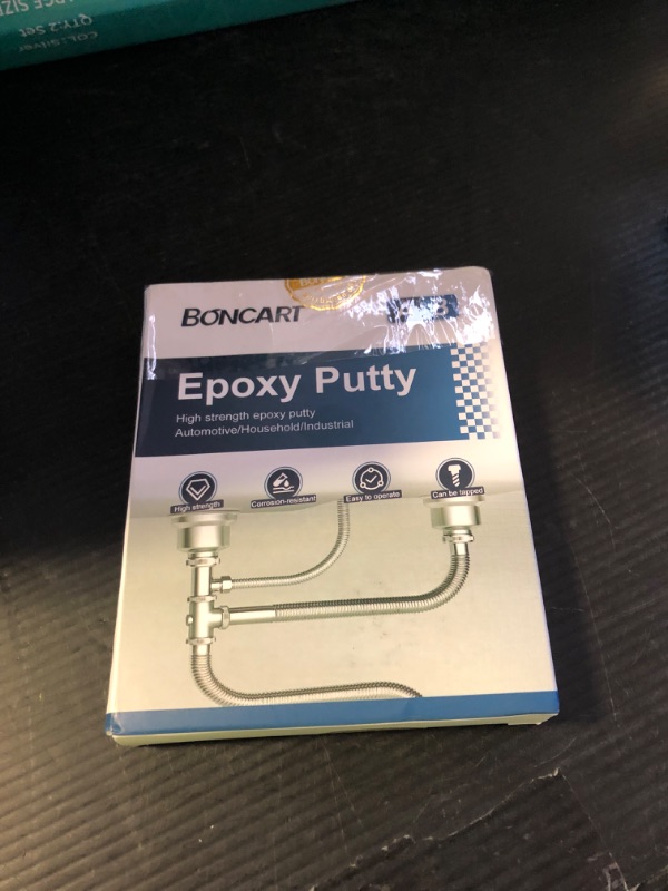 Photo 1 of Boncart Epoxy Putty, 200g Fast Repair AB Epoxy Putty, High-Strength Two-Part Filler for Metal, Wood, Tile, Ceramics, Multi-Purpose Sculpt Clay for Bonding, Repairing, Sculpting (White)