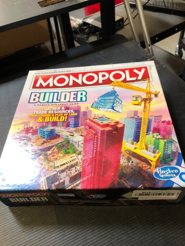 Photo 1 of Monopoly Builder Board Game for Kids and Adults, Strategy Games, Family Board Games, for Kids 8 and Up, 2-4 Players