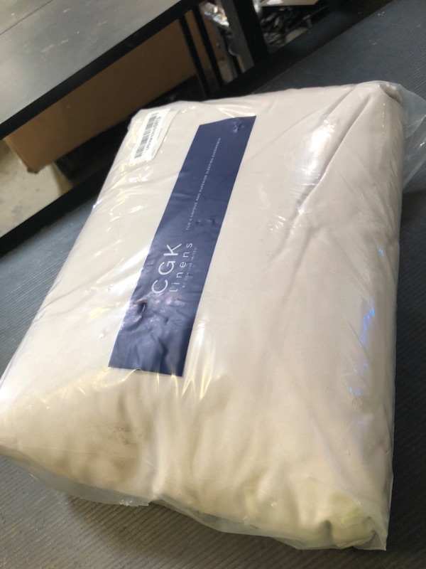 Photo 1 of Extra Deep King Sheet Set - 6 Piece Breathable & Cooling Sheets - Hotel Luxury Bedding Set w/18-24 Inch Extra Deep Pockets - Easy & Secure Fit - Super Soft, Wrinkle Free and Comfy - Wheat, King Size