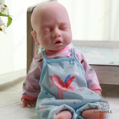Photo 1 of Vollence 14 inch Full Body Silicone Baby Dolls,Not Vinyl Dolls,Soft Realistic Real Silicone Baby Doll Bald, Lifelike Newborn Platinum Silicone Baby Doll - Girl