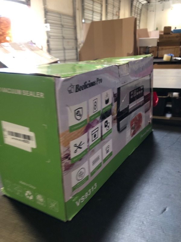 Photo 1 of Vacuum Sealer Machine, AquaLock Series 2X Seal&130W Full Automatic Food Sealer, Powerful Food Preservation System with Handle, Built-in Cutter&Bags Storage&Hose, 2 Bags Rolls, Stainless Steel
