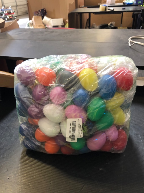 Photo 1 of Olutacot 120 Pcs Plastic Egg Shakers Easter Egg Shaker Percussion Musical Maracas Plastic Easter Egg for Kids Toys Learning DIY Painting(10 Colors)