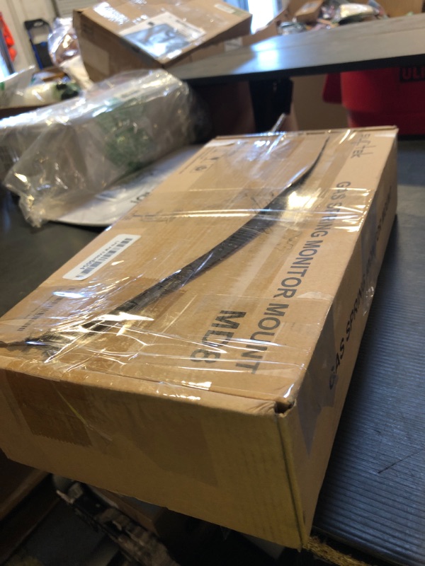 Photo 1 of Suptek Monitor Mount Gas Spring Monitor Arm Desk Mount Fully Adjustable Fits 17 20 22 23 24 26 32 inch Monitors Weight Capacity up to 22 lbs