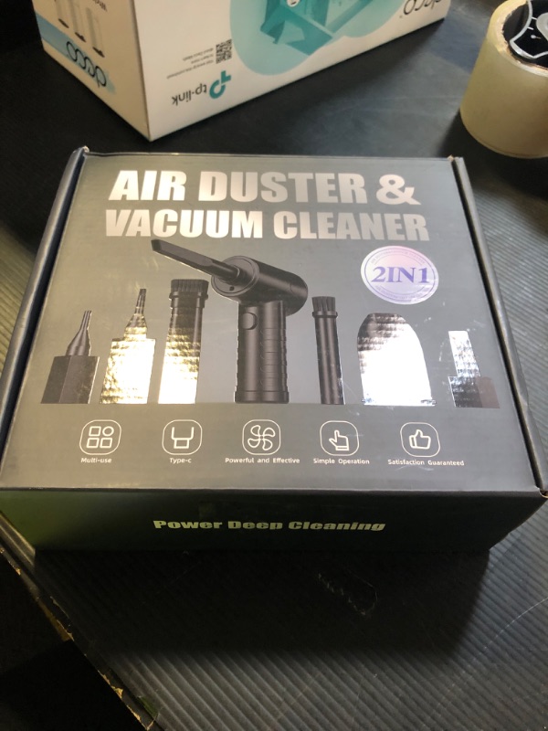 Photo 1 of Compressed Air Duster,200000RPM 3-Gear Adjustable with LED Light, Replace Canned Air, Rechargeable Brushless Motor Blower, Jet Dry Blower for Keyboard, PC, Car, and Home Cleaning (200000RPM)
