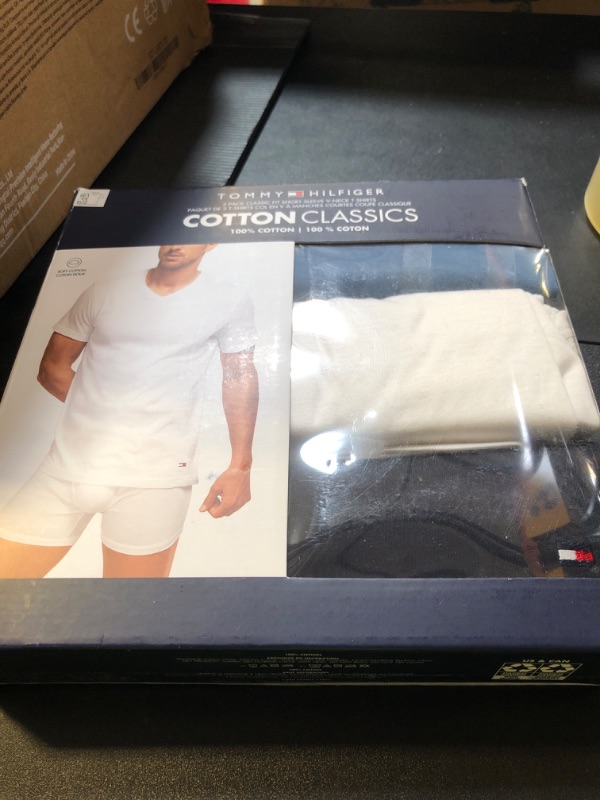 Photo 1 of Tommy Hilfiger Men's Cotton Classics 3-Pack V-Neck Undershirts