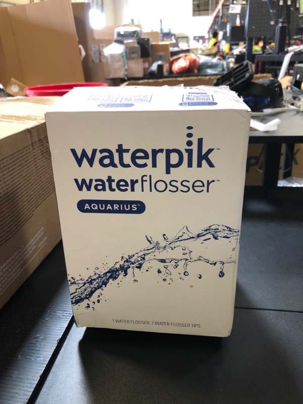 Photo 1 of Waterpik Aquarius Water Flosser For Teeth Cleaning, Gums, Braces, Dental Care, Electric Power With 10 Settings, 7 Tips For Multiple Users And Needs, ADA Accepted, Black WP-662, Packaging May Vary