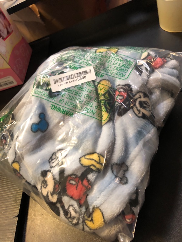 Photo 1 of Disney Characters Flannel Fleece Baby Blanket - Soft & Cozy 30x40 Inches, Featuring Mickey Mouse, Minnie Mouse, Winnie The Pooh, and Dumbo