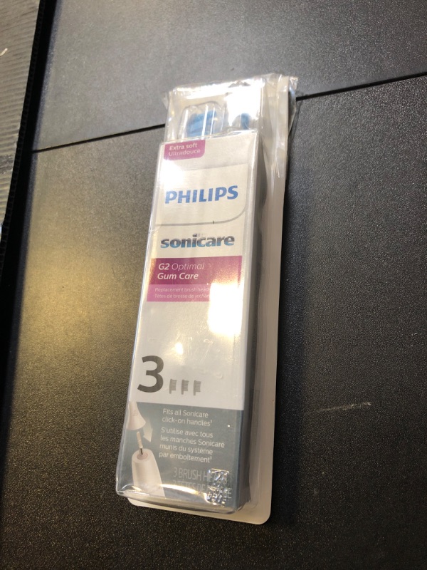 Photo 1 of Philips Sonicare G2 Optimal Gum Care Brush Heads, Genuine Replacement Toothbrush Heads, White, 3 Pack, HX9033/65