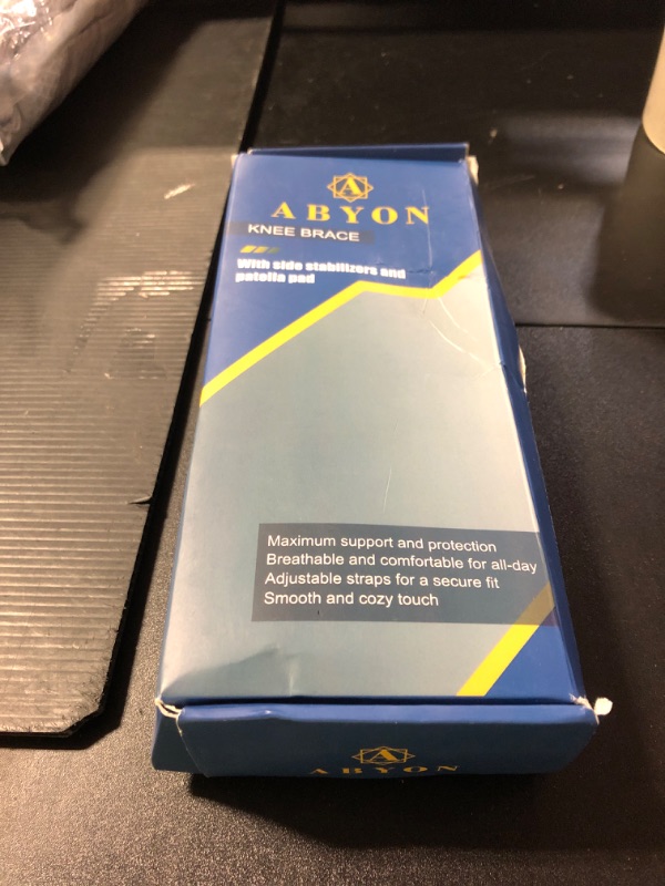Photo 1 of ABYON Knee Brace for Pain Relief, Meniscus Tear, Arthritis, ACL and Joint Support – Open Patella Dual Side Stabilizer Knee Support with Medical-Grade Compression for Men and Women - Please Check How To Size Video