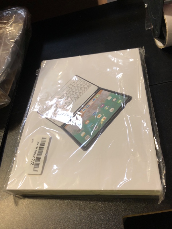 Photo 1 of kenke for iPad 11/10th Gen Case with Keyboard 11/10.9 inch 2025 A16/2022, Detachable Wireless Bluetooth Keyboard Case with Right Side Pencil Holder, White Square Keycaps (Cream)