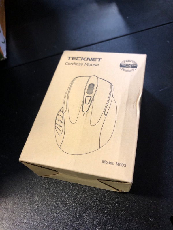 Photo 1 of TECKNET Wireless Mouse for Laptop, Silent Mouse Quiet Click, Computer Mouse Wireless, 6 Adjustable 4000 DPI Computer Mice - Purple