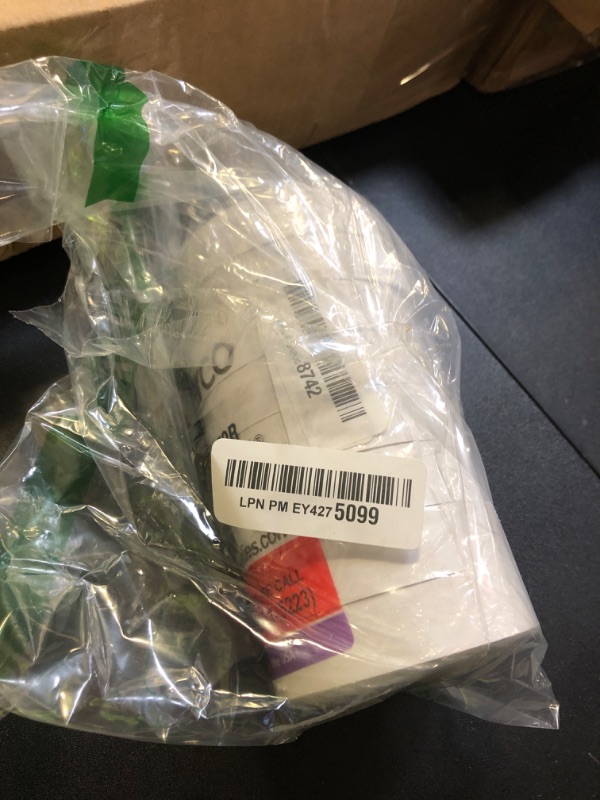 Photo 1 of Perco White Pricing Labels for Monarch 1131 Price Gun - 1 Sleeve, 8 Rolls, 20,000 Price Marking Labels - with Ink Roll Included