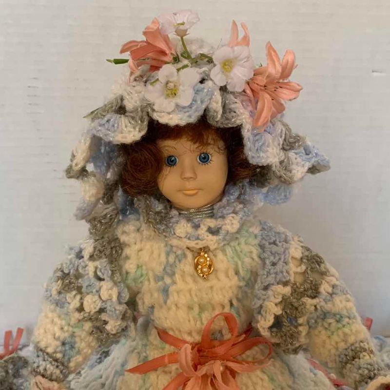 Photo 1 of VINTAGE COLLECTIBLE PORCELAIN DOLL 14”H