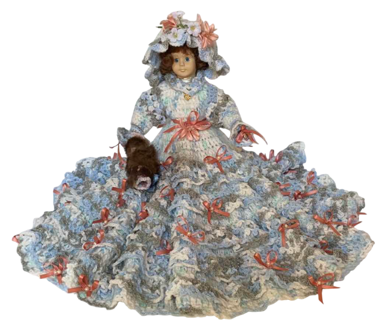 Photo 1 of VINTAGE COLLECTIBLE PORCELAIN DOLL 14”H