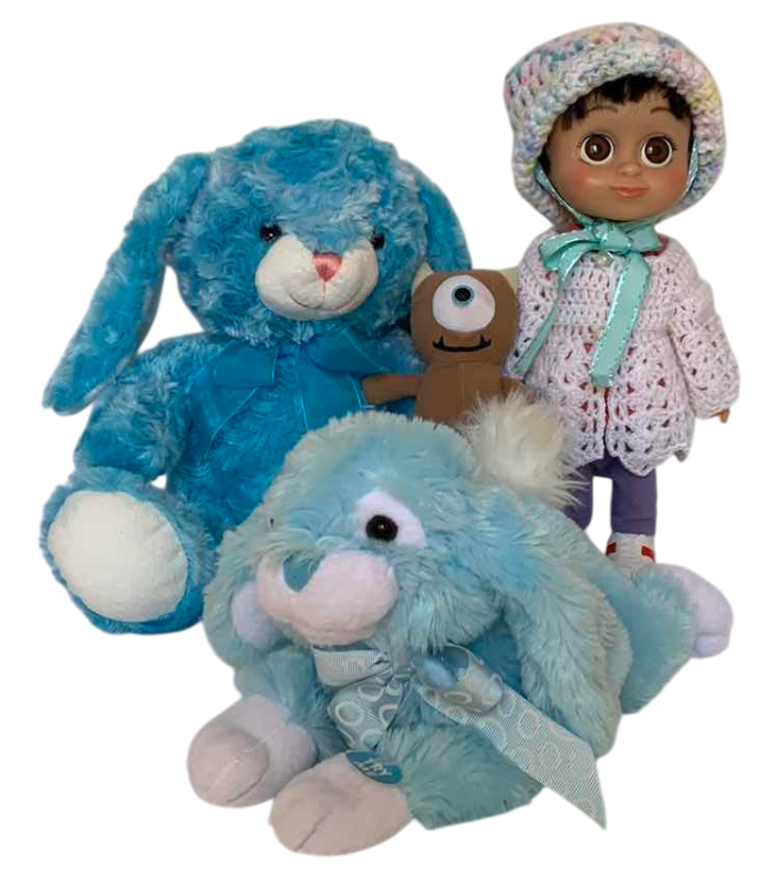 Photo 1 of 2001 COLLECTIBLE HASBRO DISNEY PIXAR MONSTERS INC BABBLIN’ BOO DOLL 12”H & 2 PLUSH TOYS