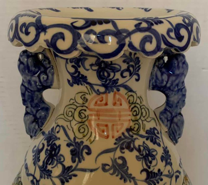Photo 1 of COLLECTIBLE CHINESE PORCELAIN DOUBLE VASE 16”H
