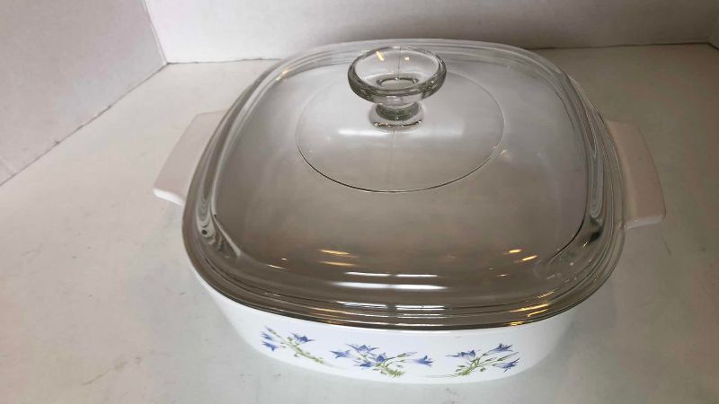 Photo 1 of VINTAGE CORNING WARE BLUE DUSK BELLS CASSEROLE DISH 2 LITER