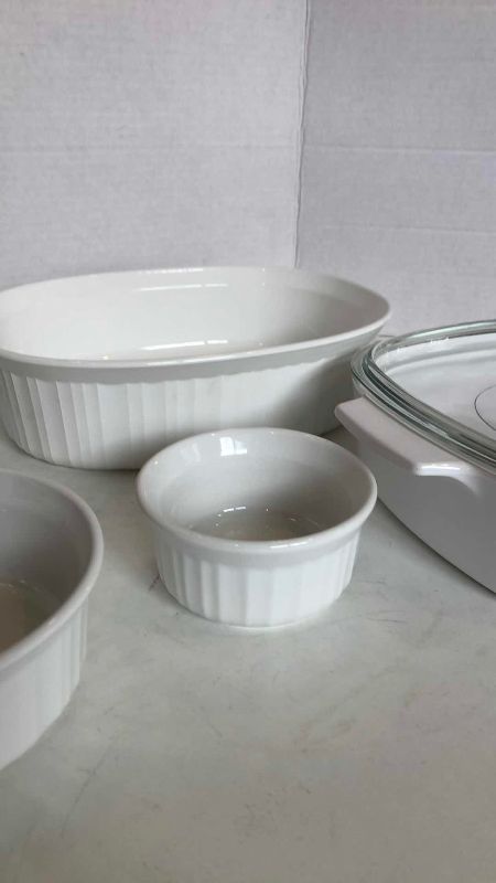Photo 1 of SET OF CORNING WARE FRENCH WHITE BAKEWARE