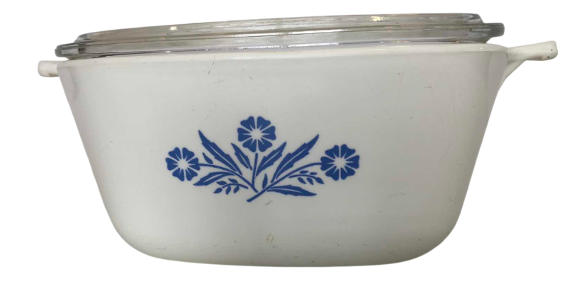 Photo 1 of VINTAGE CORNING WARE BLUE CORN FLOWER CASSEROLE DISH