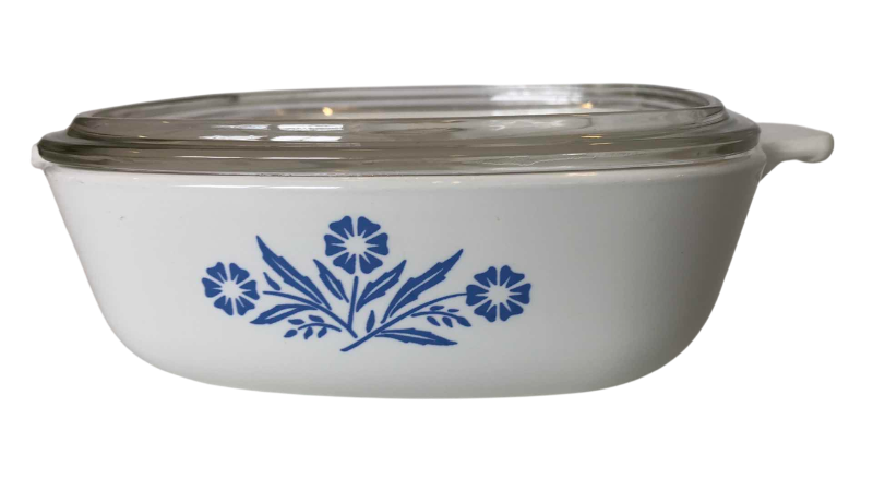 Photo 1 of VINTAGE CORNING WARE BLUE CORN FLOWER 1 QT. CASSEROLE DISH P-1-B