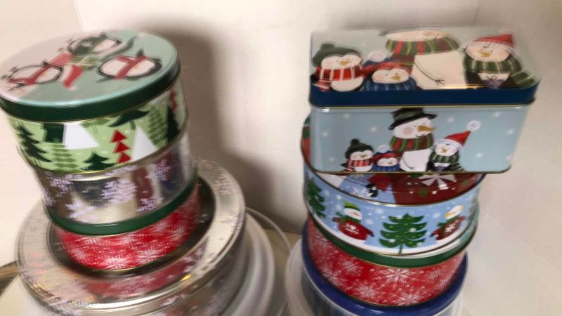 Photo 1 of CHRISTMAS THEMED STORAGE ITEMS