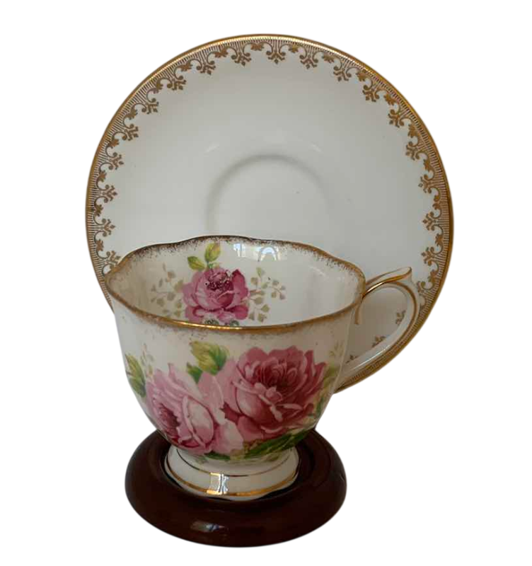Photo 1 of AMERICAN BEAUTY BONE CHINA TEA CUP & SAUCER SET